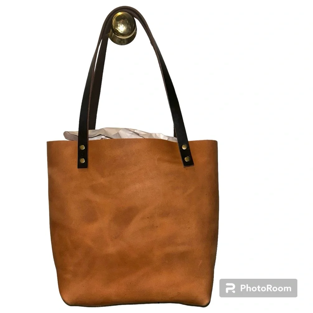 NEW Portland Leather Goods Medium Classic Tote Bag in Sunset Unicorn Color